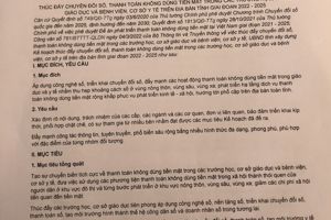 Trường mầm non khánh khê hướng dẫn phụ huynh nộp  học phí  không dùng tiền mặt