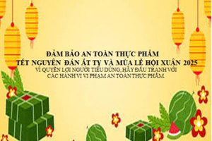 VỆ SINH AN TOÀN THỰC PHẨM TRONG DỊP TẾT NGUYÊN ĐÁN ẤT TỴ NĂM 2025