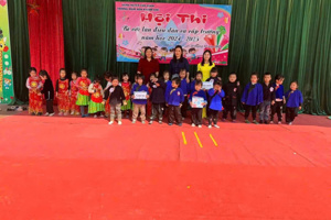 Hội thi " Bé với làn điệu dân ca" của trường mầm non Khánh Khê
